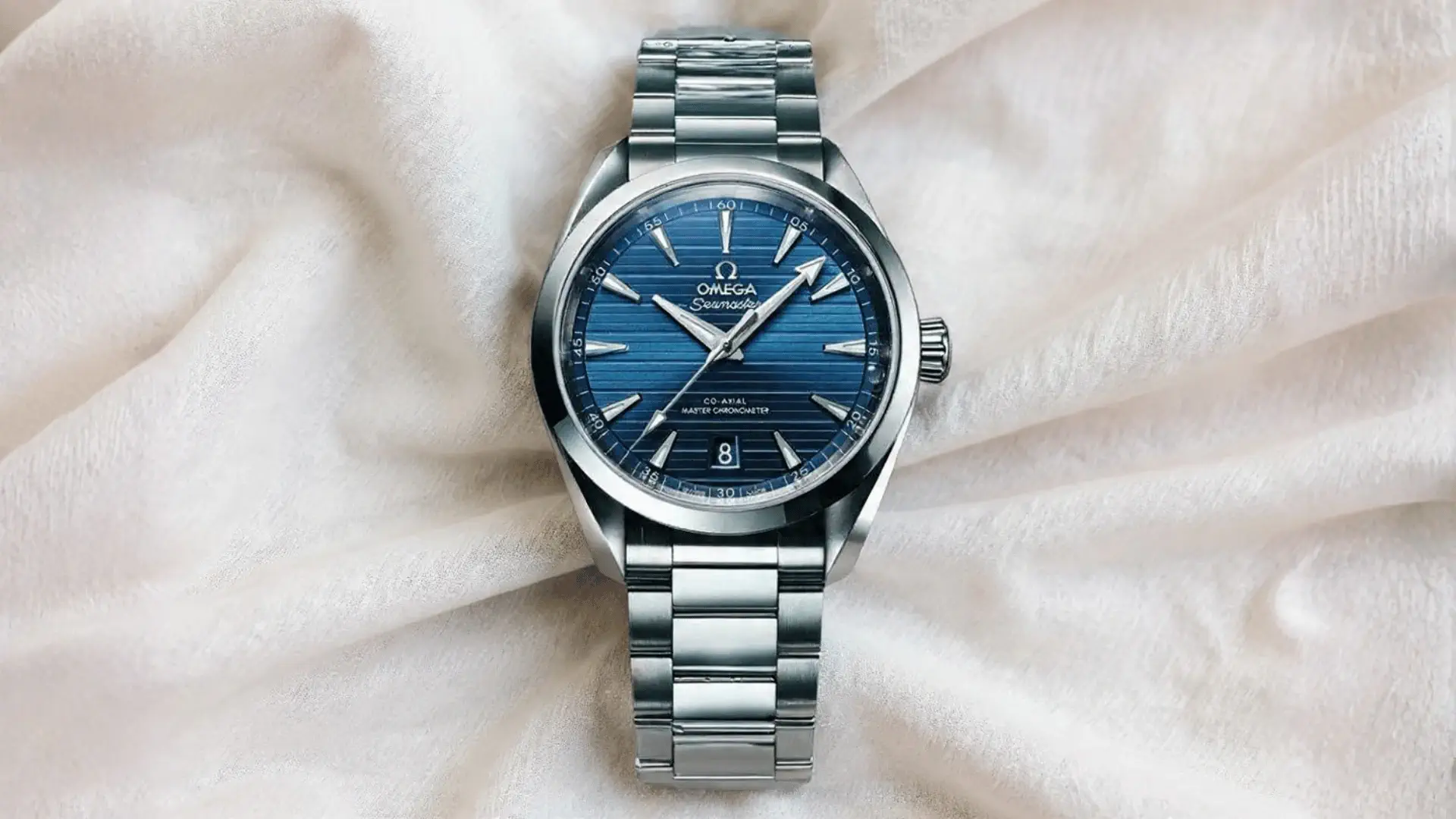 Omega Seamaster Aqua Terra on wrist lifestyle