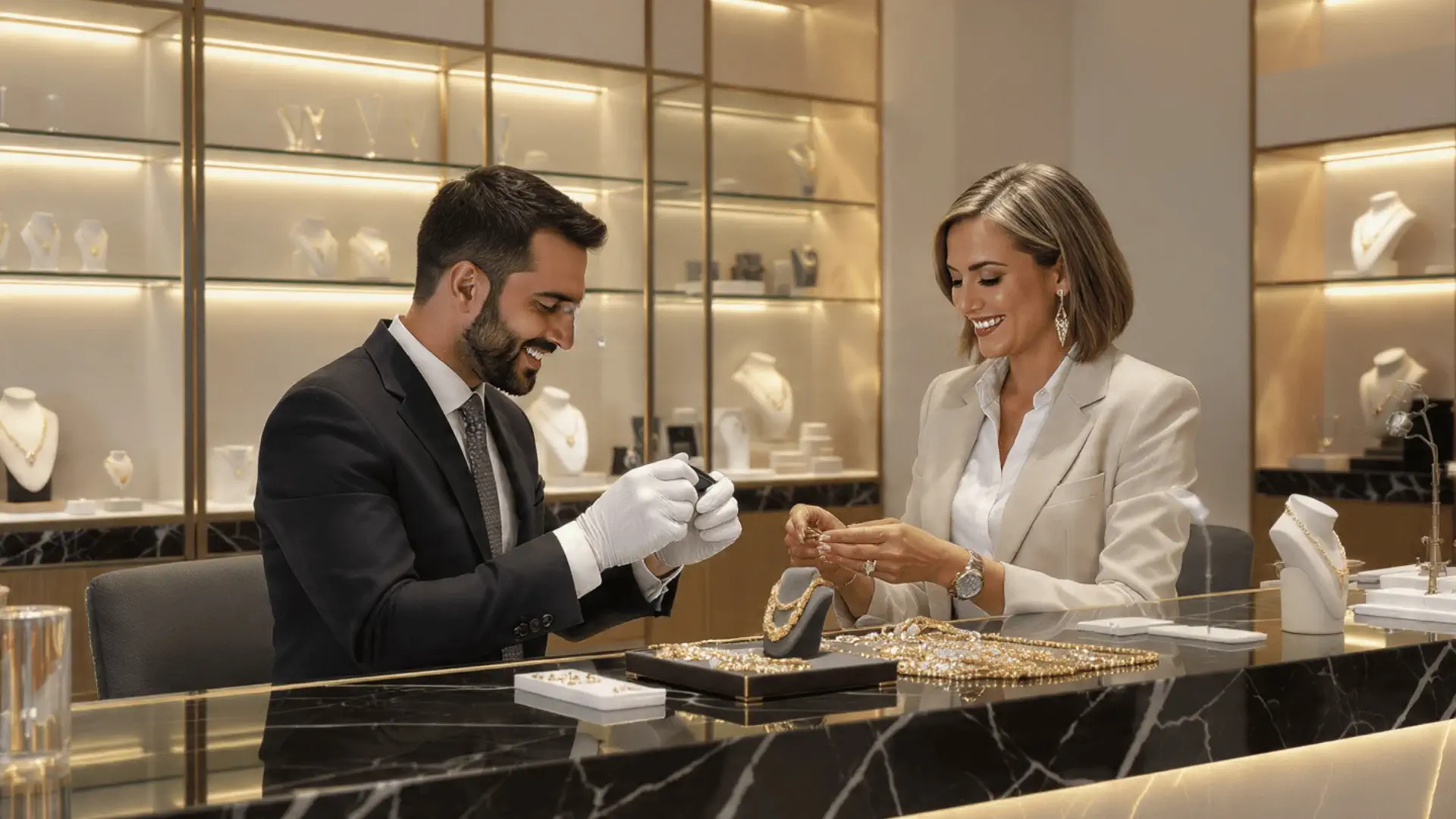 Fine jewelry evaluated by McAllen Jewelry Buyers in McAllen, TX